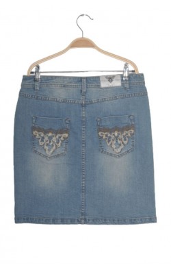 Fusta de blugi Cream, marime 40