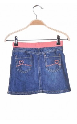 Fusta denim cu broderie F&F, 6-7 ani