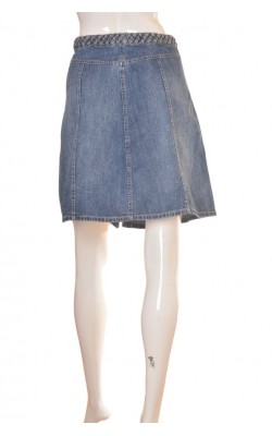 Fusta denim cu nasturi metalici H&M L.o.g.g., marime 42