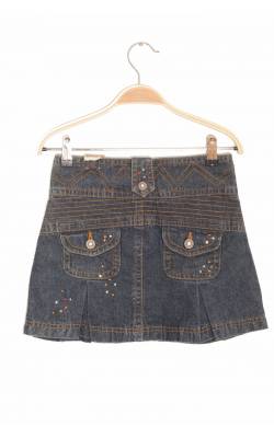 Fusta denim cu strasuri aplicate Arizona, 10 ani Slim