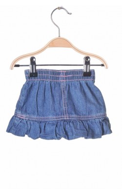 Fusta denim cusaturi roz George, 0-1 luni