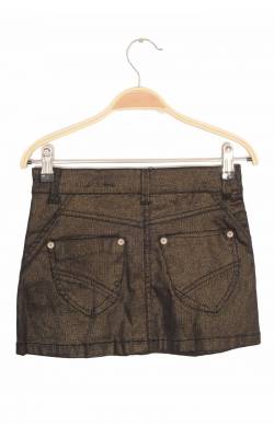 Fusta denim fir auriu Golden&Times, talie ajustabila, 12 ani