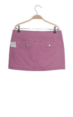 Fusta mini denim mov Mango, marime 38