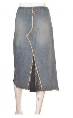Fusta denim si dantela Stradivarius, marime 42