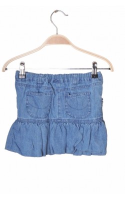 Fusta denim subtire George, talie ajustabila, 4-5 ani
