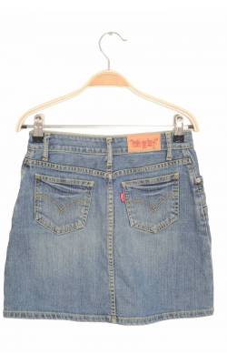Fusta din denim stretch Levi's Red Tab, 12 ani
