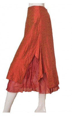 Fusta din matase naturala Eva&Claudi, marime 40