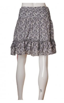 Fusta gri print floral Kappahl, marime 36