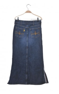 Fusta lunga blugi Crocker, fente laterale, croi drept, marime S