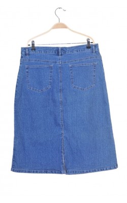 Fusta lunga de blugi cu brodierie Obiettivo, marime 44