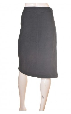 Fusta neagra bumbac texturat Zara, marime 40