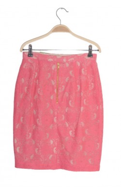 Fusta roz dantela H&M Conscious, marime S