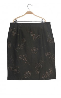 Fusta subtire stretch cu print floral, marime 46