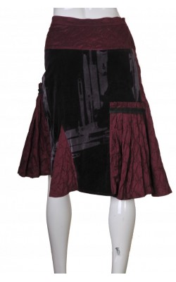 Fusta Vassalli, catifea si satin crepe, marime 40