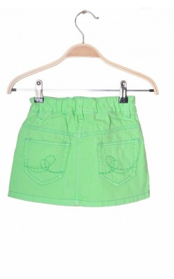 Fusta verde denim Next, talie ajustabila, 6 ani