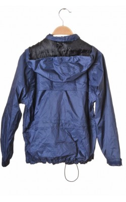 Geaca bleumarin impermeabila, gluga detasabila, 10 ani