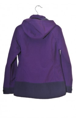 Geaca mov softshell H&M, captuseala fleece, 11-12 ani