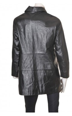Geaca neagra piele naturala Kit Karnaby, marime L