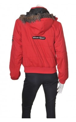 Geaca rosie matlasata Ultimo Sport, marime 40