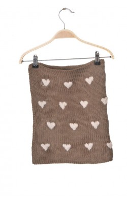 Guler cu inimioare, tricot calduros
