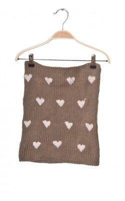 Guler cu inimioare, tricot calduros