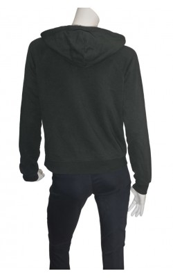 Hanorac verde inchis Cubus, bumbac organic, marime L