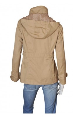 Jacheta bej Only, gluga detasabila, marime 42