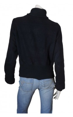 Jacheta bleumarin tesatura lana Vero Moda, marime 42