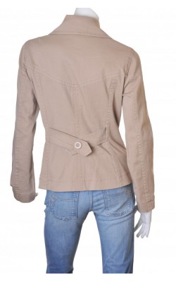 Jacheta cambrata bej H&M, bumbac ferm, marime 44