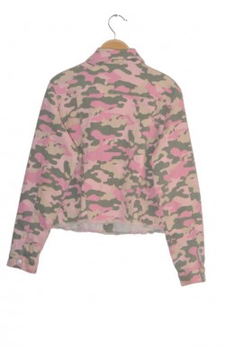 Jacheta denim animal print Lindex, 13-14 ani
