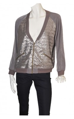Jacheta gri cu paiete Kappahl, marime XL