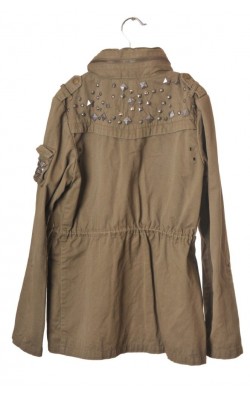 Jacheta kaki H&M, cu gluga, marime S