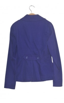 Jacheta mov din bumbac H&M, croi cambrat, marime 36