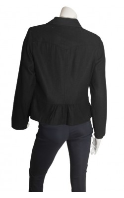 Jacheta neagra de lana Lindon, marime L