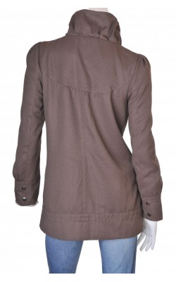 Jacheta taupe din tesatura texturata Vero Moda, marime M