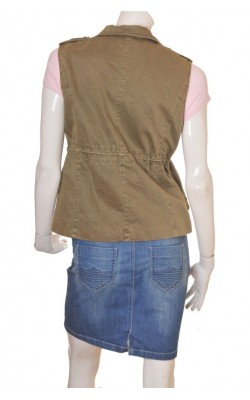 Jacheta verde militar Zara Trafaluc, marime M