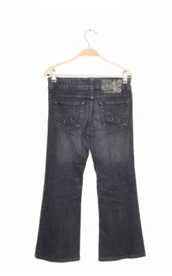 Jeans broderie fir metalic C&A, talie ajustabila, 9 ani