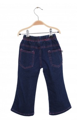Jeans broderie multicolora, 2 ani