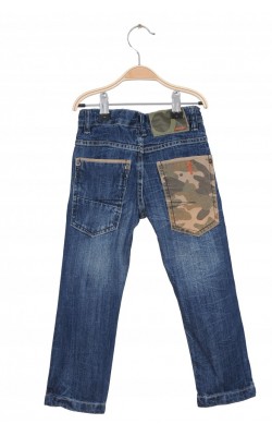 Jeans detalii camuflaj Cubus, talie ajustabila, 3 ani