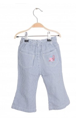 Jeans cu broderie florala Friends, 12 luni