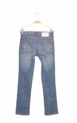 Jeans KappAhl We Teens, decor roz si argintiu, 13 ani