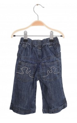 Jeans Little Girls Star, talie ajustabila, 4-6 luni