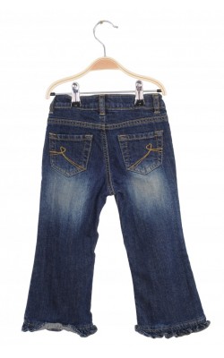 Jeans ruffle flare stretch Place, talie ajustabila, 4 ani