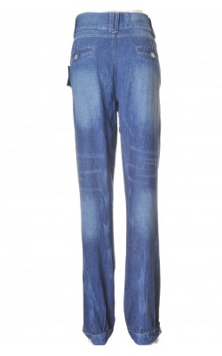 Blugi prespalati Life Time, denim subtire, marime 42