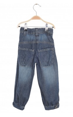 Jeans bleumarin Pretty Sille, talie ajustabila, 3-4 ani