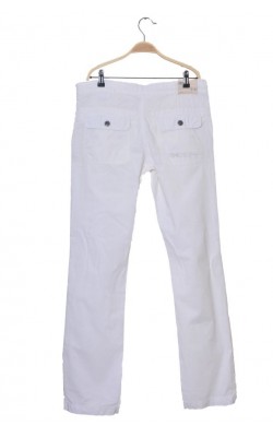 Pantaloni albi de in S.Oliver, marime 42