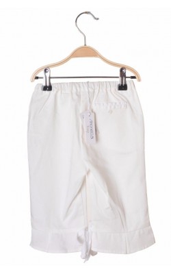 Pantaloni albi din bumbac Simonetta, 4-5 ani