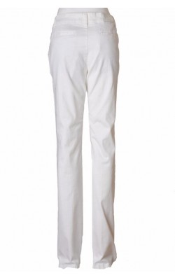 Pantaloni albi Laura Clement, marime 40