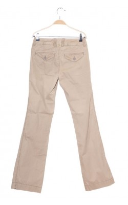 Pantaloni bej croi drept H&M L.o.g.g., marime 34