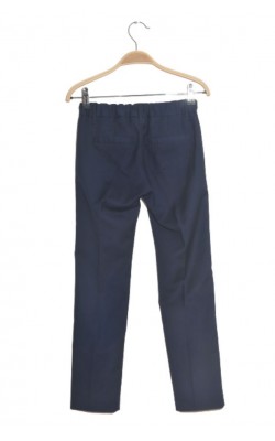 Pantaloni bleumarin Lindex, croi fit, talie ajustabila, 9 ani